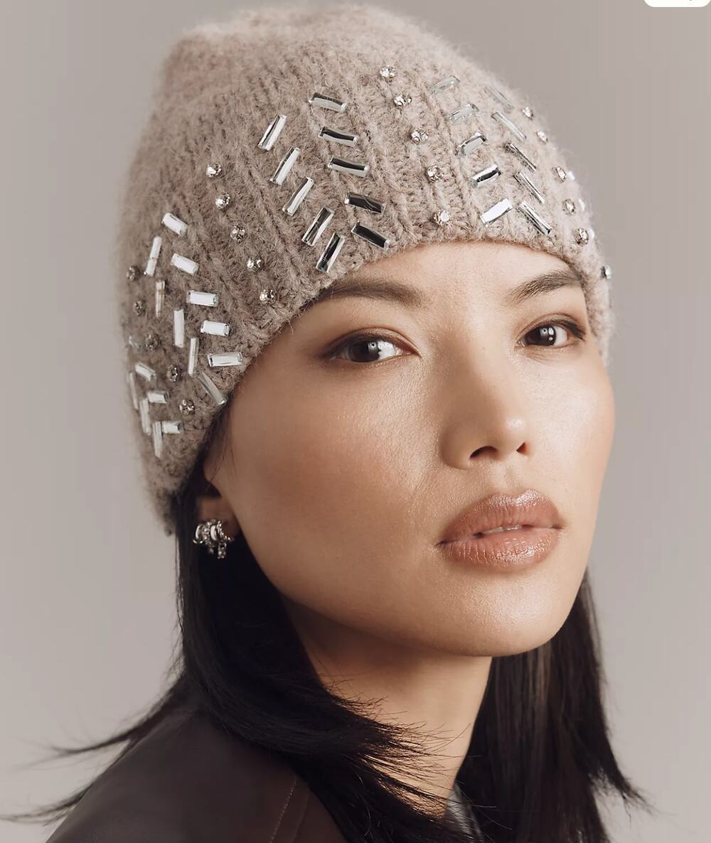 By Anthropologie Tonal Gem Beanie